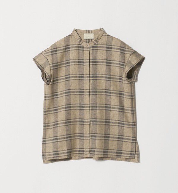 UNITED ARROWS「チェック バンドカラー フレンチスリーブ シャツ ‐ウォッシャブル‐」|シャツ・ブラウス|その他2