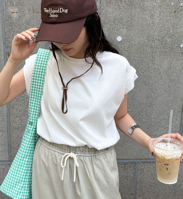fredy emue「シルケットフレンチタックTシャツ」|Tシャツ・カットソー|オフホワイト