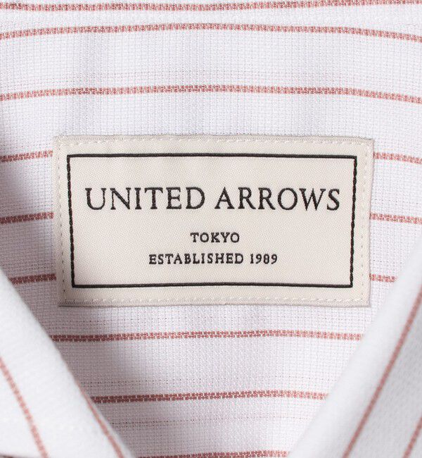 UNITED ARROWS「イージーケア AG パナマ ショートスリーブ ストライプ カッタウェイカラーシャツ 抗菌防臭 通気性」|シャツ・ブラウス|
