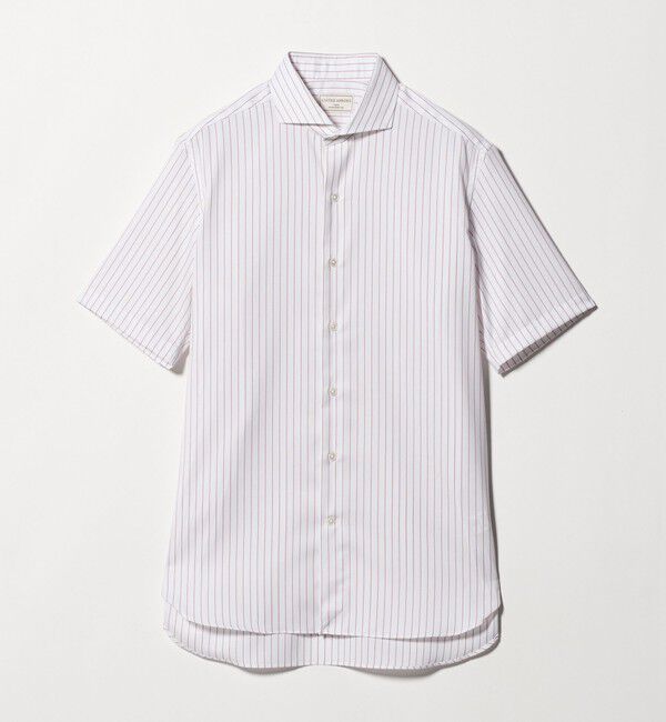 UNITED ARROWS「イージーケア AG パナマ ショートスリーブ ストライプ カッタウェイカラーシャツ 抗菌防臭 通気性」|シャツ・ブラウス|