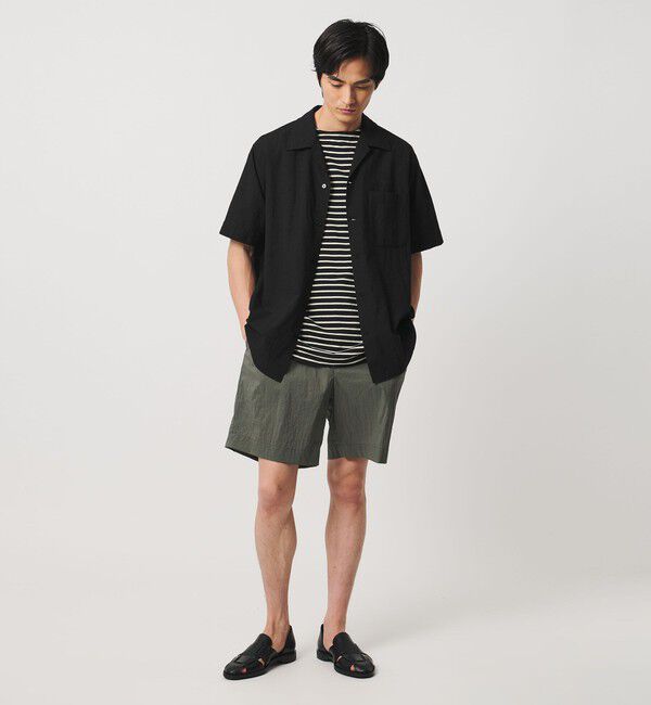 UNITED ARROWS「ウール/ナイロン アルバトロス ワンピースカラー ショートスリーブシャツ」|シャツ・ブラウス|