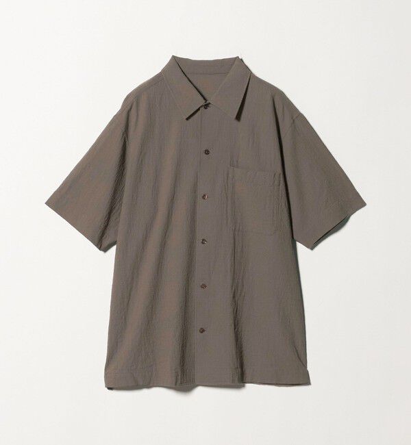 UNITED ARROWS「ウール/ナイロン アルバトロス ワンピースカラー ショートスリーブシャツ」|シャツ・ブラウス|