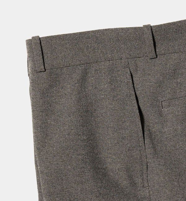 UNITED ARROWS「ポリエステル リネンライク セミフレアトラウザーズ」|スラックス|