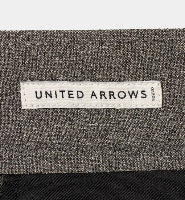 UNITED ARROWS「ポリエステル リネンライク セミフレアトラウザーズ」|スラックス|