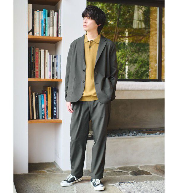 UNITED ARROWS green label relaxing「Dot Air リラックス ジャケット -ストレッチ-」|テーラードジャケット|