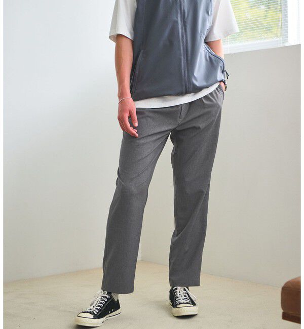UNITED ARROWS green label relaxing「Dot Air 1プリーツ ユーティリティー パンツ W2 -ストレッチ-」|その他|MD.GRAY