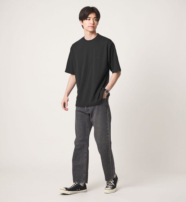 UNITED ARROWS green label relaxing「【WEB限定】JUST fit 刺繍ロゴ 半袖 Tシャツ -UVカット・吸水速乾-」|Tシャツ・カットソー|