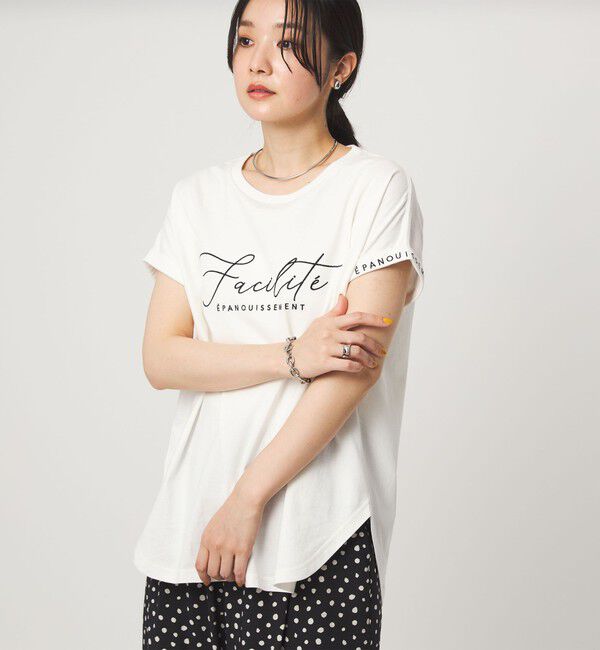 UNITED ARROWS green label relaxing「【WEB限定】＜at ease＞エンブロイダリー カットソー 」|Tシャツ・カットソー|