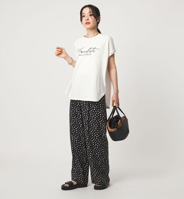 UNITED ARROWS green label relaxing「【WEB限定】＜at ease＞エンブロイダリー カットソー 」|Tシャツ・カットソー|