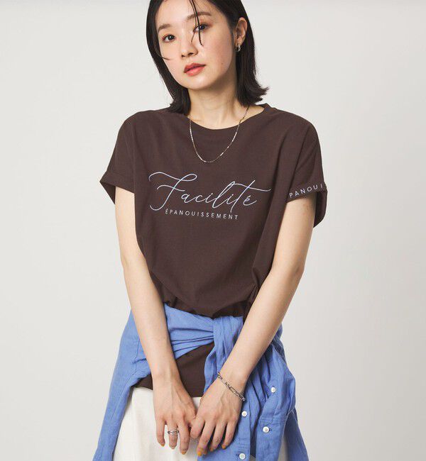 UNITED ARROWS green label relaxing「【WEB限定】＜at ease＞エンブロイダリー カットソー 」|Tシャツ・カットソー|