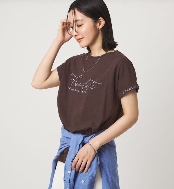UNITED ARROWS green label relaxing「【WEB限定】＜at ease＞エンブロイダリー カットソー 」|Tシャツ・カットソー|