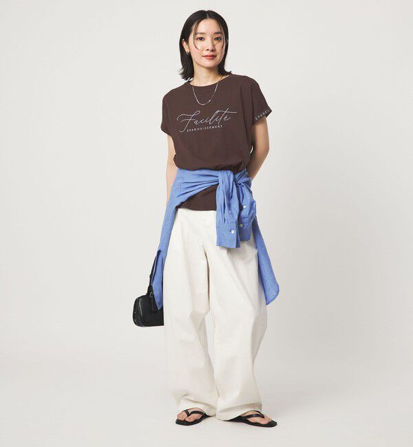 UNITED ARROWS green label relaxing「【WEB限定】＜at ease＞エンブロイダリー カットソー 」|Tシャツ・カットソー|