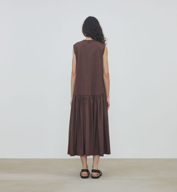 DES PRES「コットンシルクタイプライター Vネックドレス」|ワンピース|