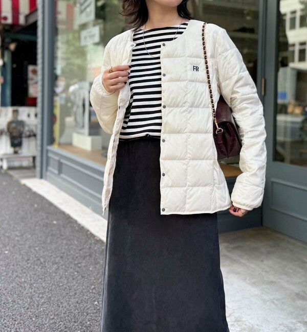 fredy emue「《別注》【TAION/タイオン】CREW NECK BUTTON DOWN JKT ダウンジャケット」|ダウン|