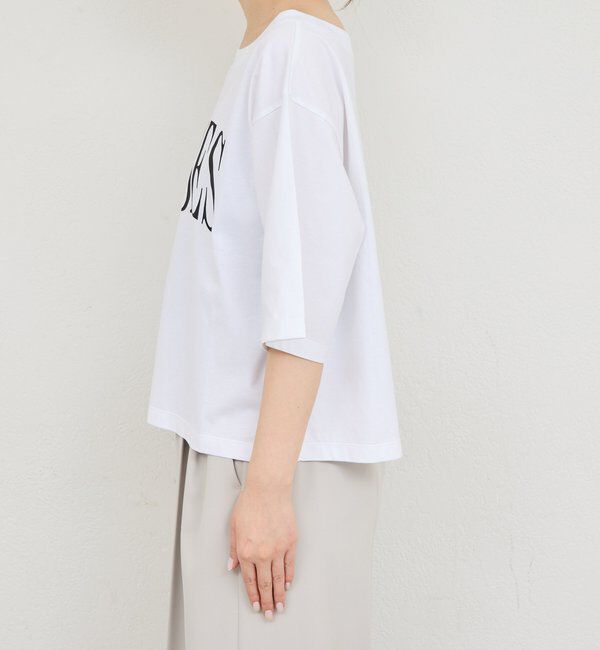  「オフショルロゴカットソー」|Tシャツ・カットソー|