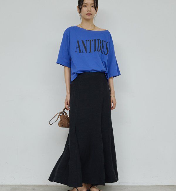  「オフショルロゴカットソー」|Tシャツ・カットソー|