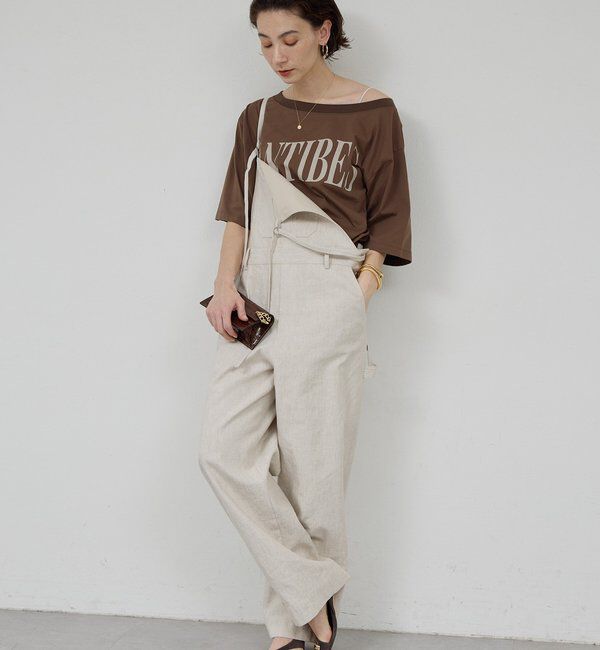  「オフショルロゴカットソー」|Tシャツ・カットソー|