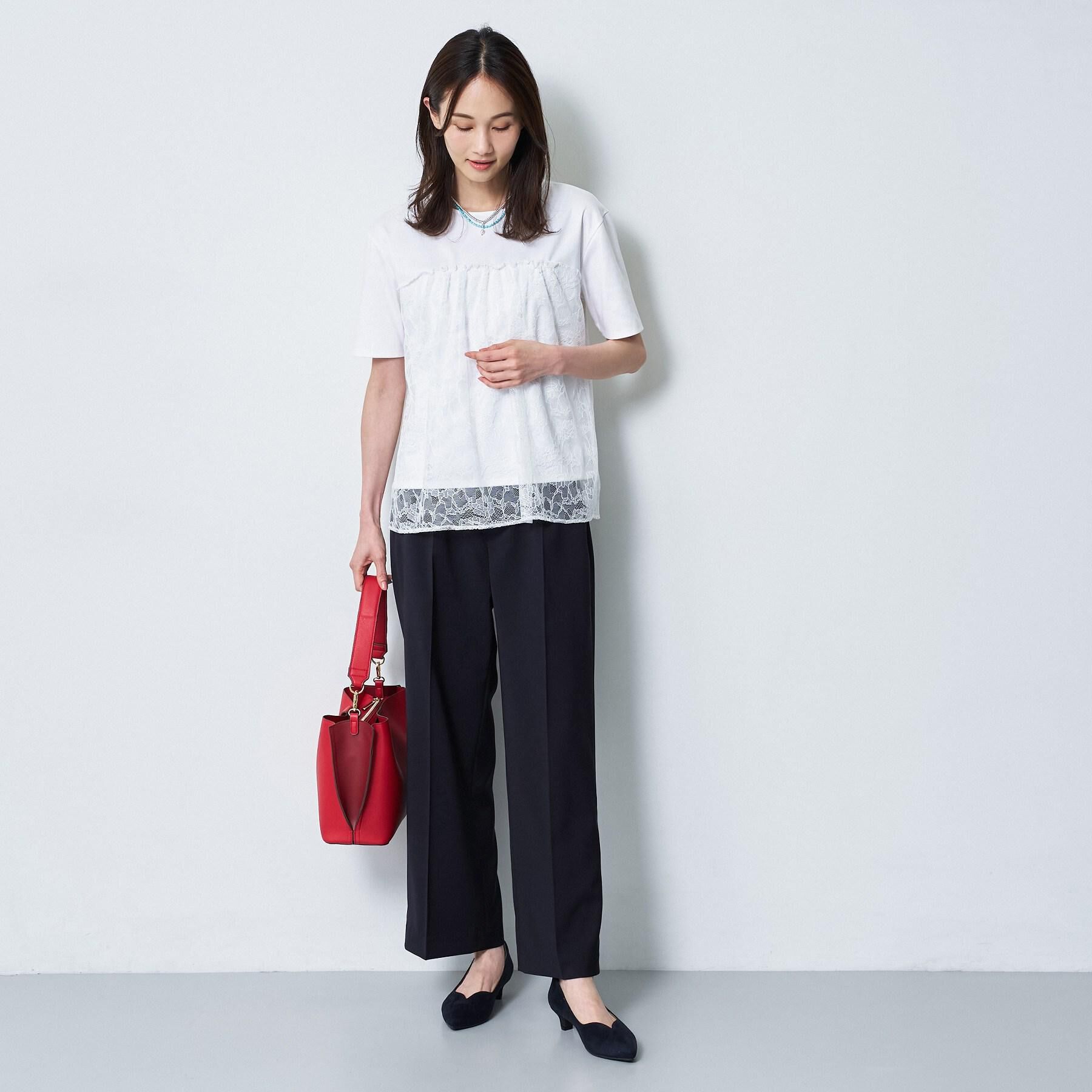 Reflect「【UVカット／接触冷感／手洗い可】ラッセルレースプルオーバー」|Tシャツ・カットソー|