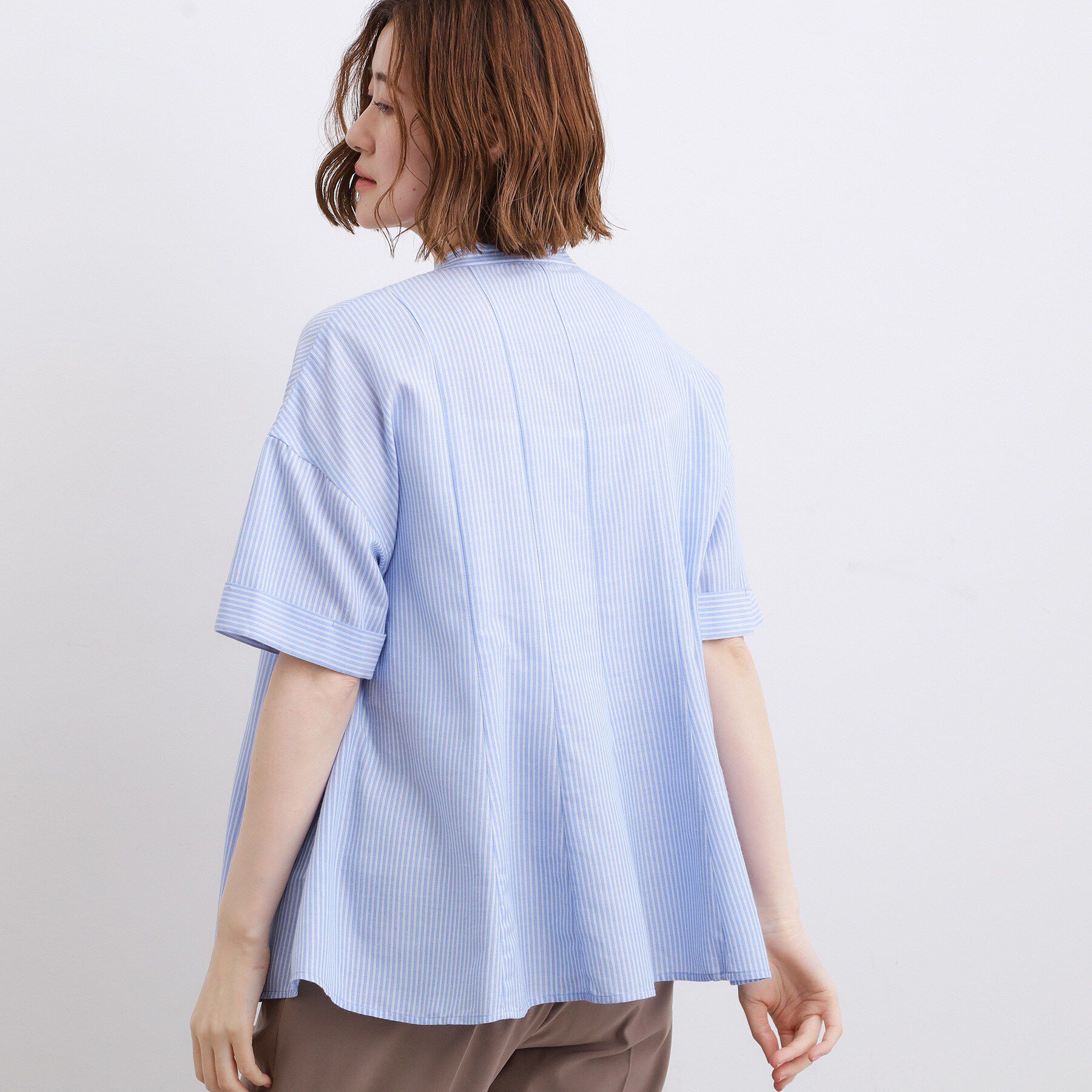 grove「【洗濯機OK・ひんやり】さらっと軽やか、夏のフレアシャツ」|シャツ・ブラウス|