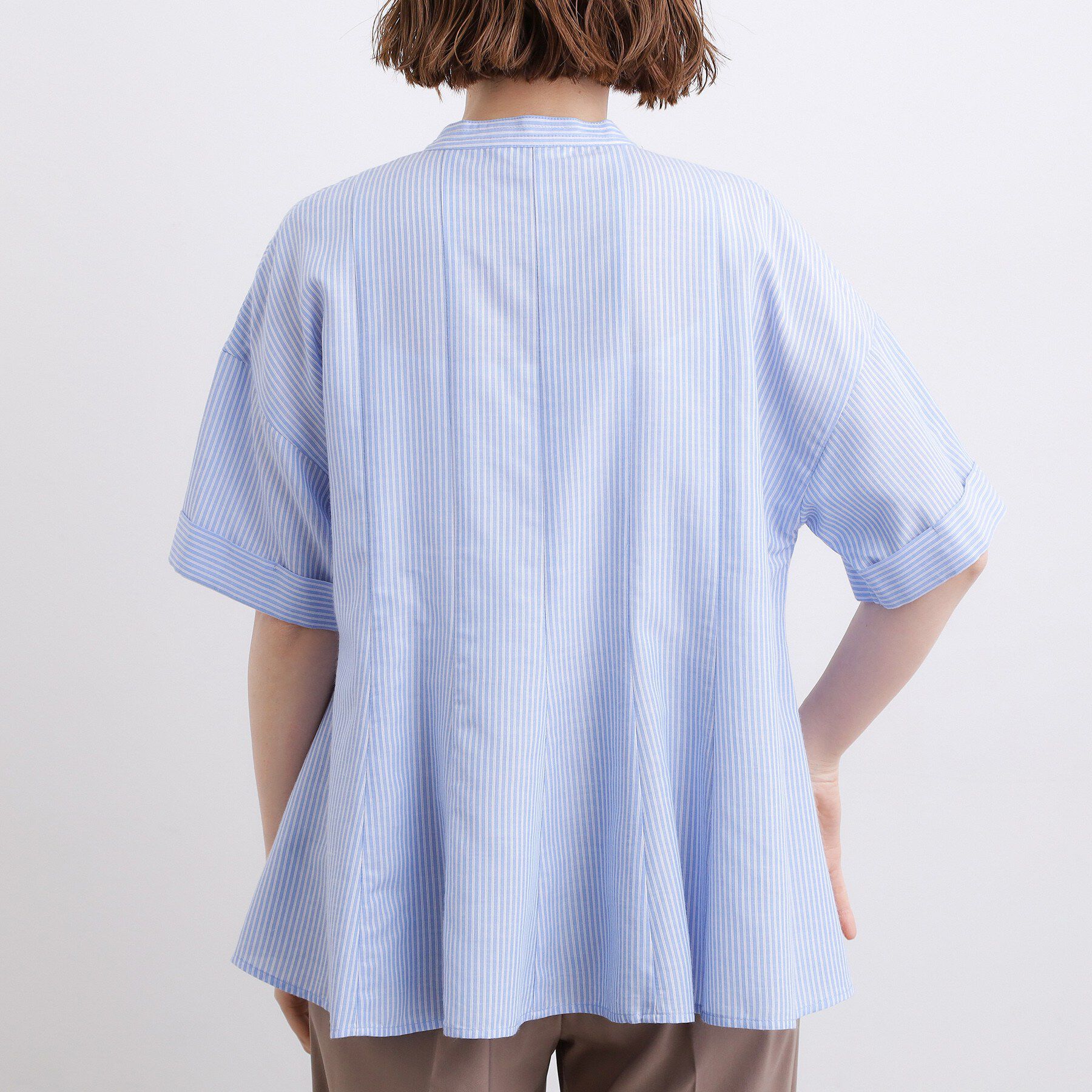 grove「【洗濯機OK・ひんやり】さらっと軽やか、夏のフレアシャツ」|シャツ・ブラウス|