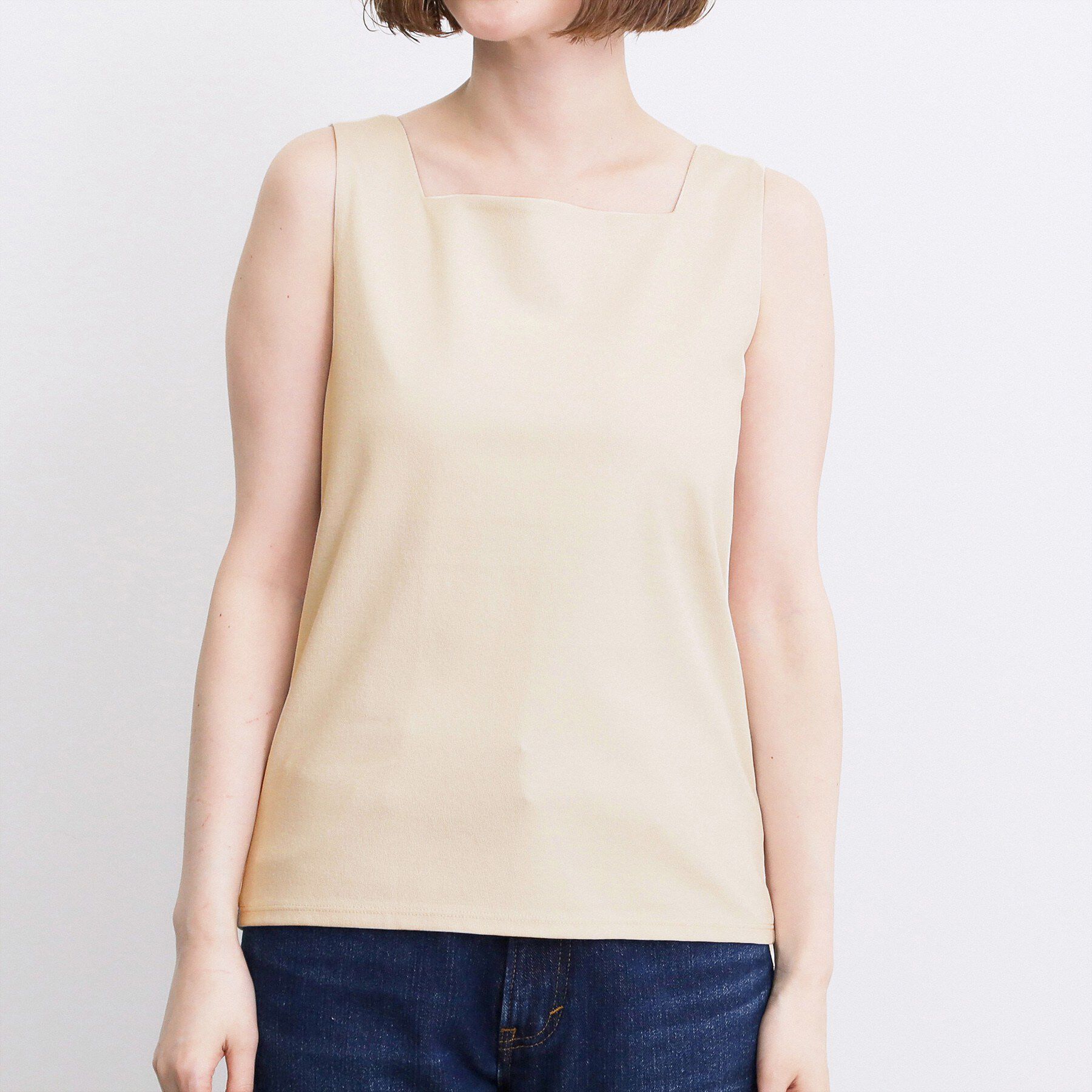 grove「【透けにくい】ダブルフロントタンク」|Tシャツ・カットソー|