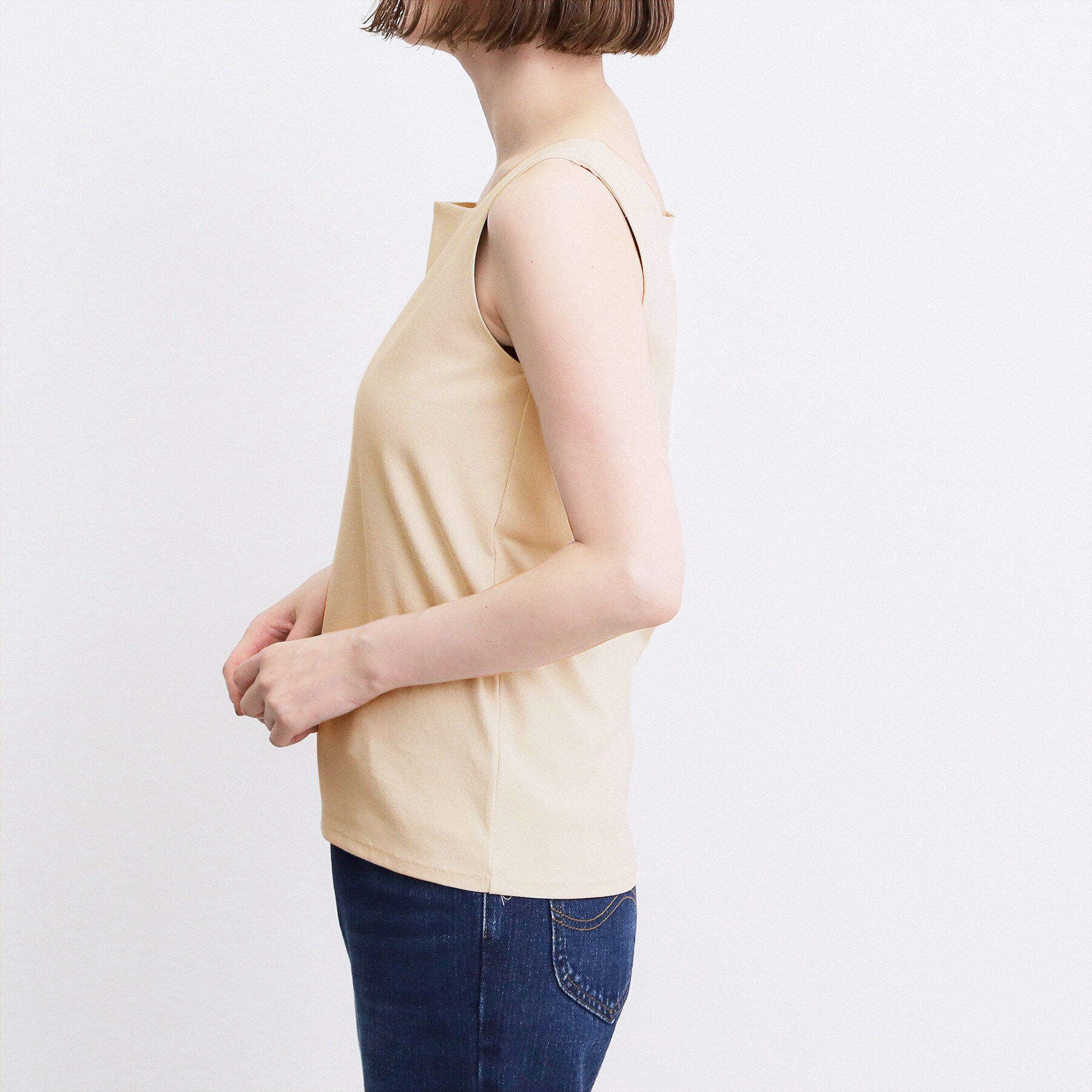 grove「【透けにくい】ダブルフロントタンク」|Tシャツ・カットソー|