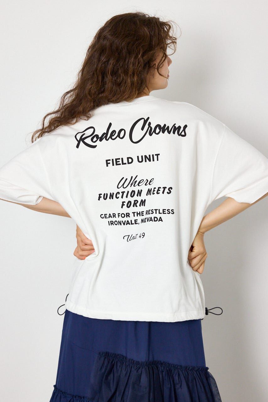 RODEO CROWNS「ロゴワイドカットトップス」|Tシャツ・カットソー|O/WHT1