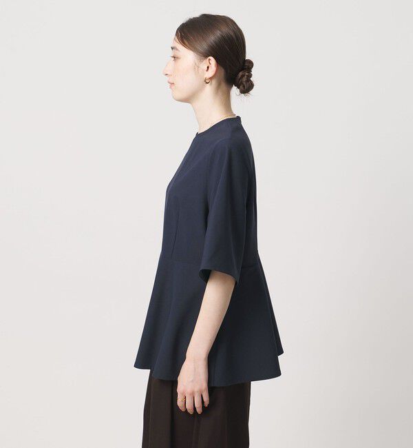 UNITED ARROWS「５分袖 ペプラム Tシャツ ‐吸水速乾‐」|Tシャツ・カットソー|