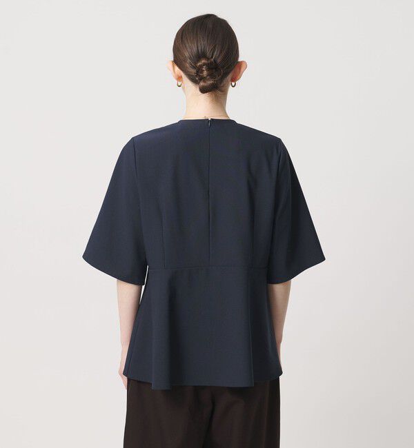 UNITED ARROWS「５分袖 ペプラム Tシャツ ‐吸水速乾‐」|Tシャツ・カットソー|
