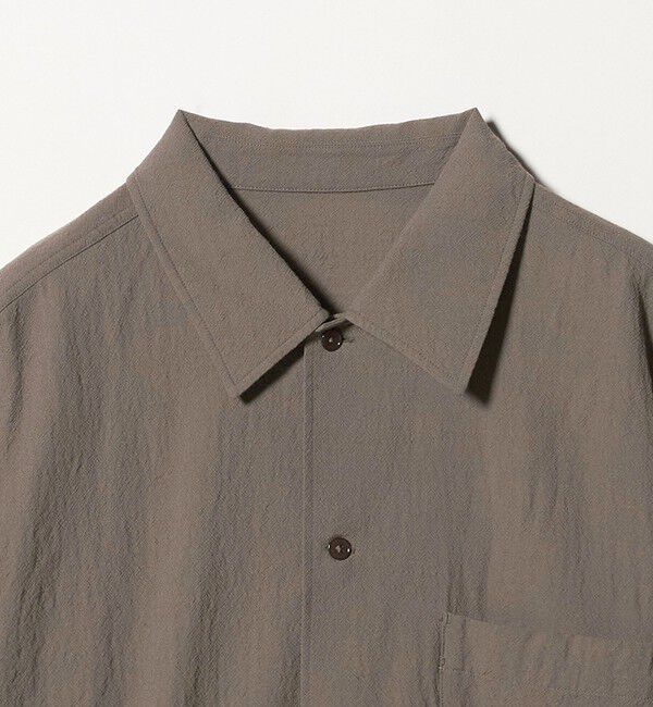 UNITED ARROWS「ウール/ナイロン アルバトロス ワンピースカラー ショートスリーブシャツ」|シャツ・ブラウス|