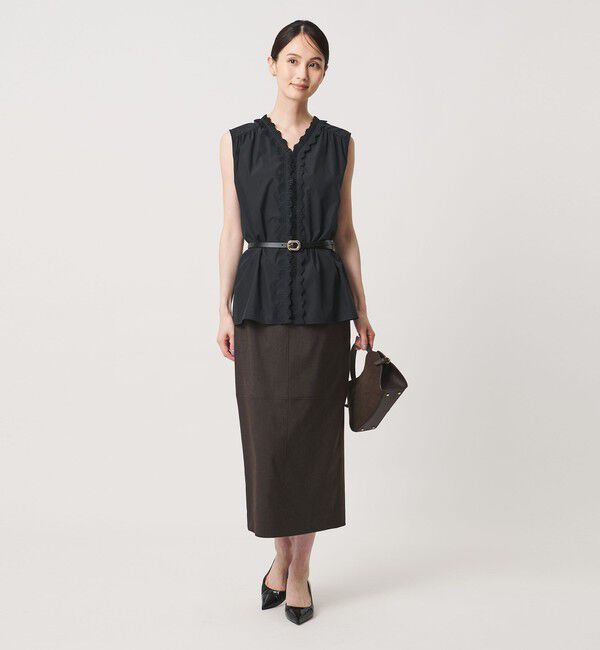 UNITED ARROWS「モク タイト ロングスカート ‐ウォッシャブル‐」|タイト|