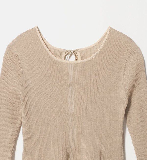 UNITED ARROWS「シアー リボン 2WAYカーディガン ‐ウォッシャブル‐」|カーディガン|