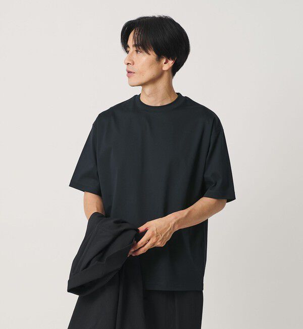 BEAUTY&YOUTH UNITED ARROWS「クール デオドラント クルーネック Tシャツ 接触冷感 抗菌防臭」|Tシャツ・カットソー|NAVY