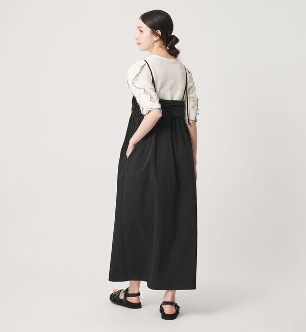 BEAUTY&YOUTH UNITED ARROWS「チェック＆ソリッド キャミソールワンピース ウォッシャブル」|ワンピース|
