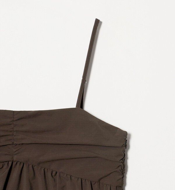 BEAUTY&YOUTH UNITED ARROWS「チェック＆ソリッド キャミソールワンピース ウォッシャブル」|ワンピース|