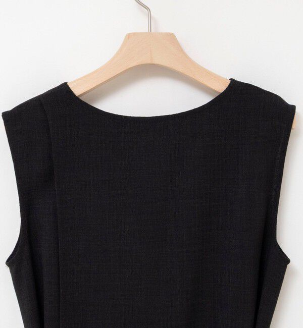 NOLLEY'S「《セットアップ対応》【BECシリーズ】ウォッシャブルリネンライクベルテッドノースリーブブラウス」|ベスト・ジレ|