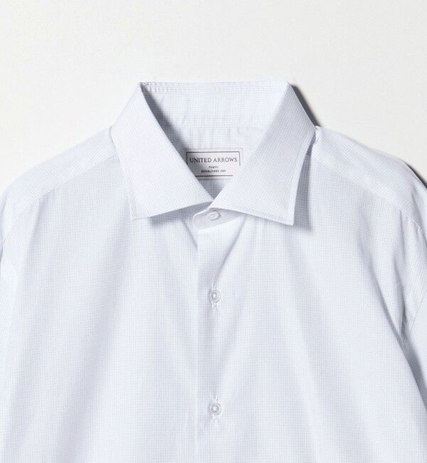 UNITED ARROWS「ALBINI グラフチェック セミワイドカラー シャツ」|シャツ・ブラウス|