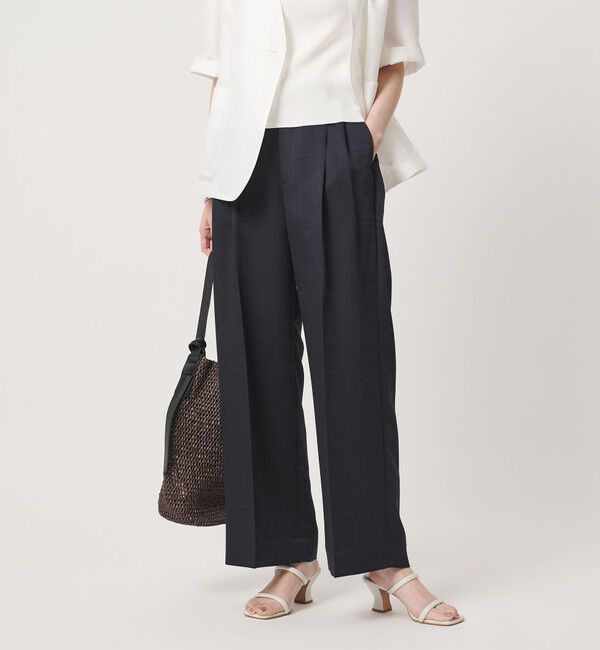 UNITED ARROWS「バンダナ 2タック ワイドパンツ ‐ウォッシャブル‐」|チノ|
