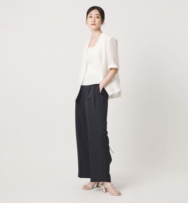 UNITED ARROWS「バンダナ 2タック ワイドパンツ ‐ウォッシャブル‐」|チノ|