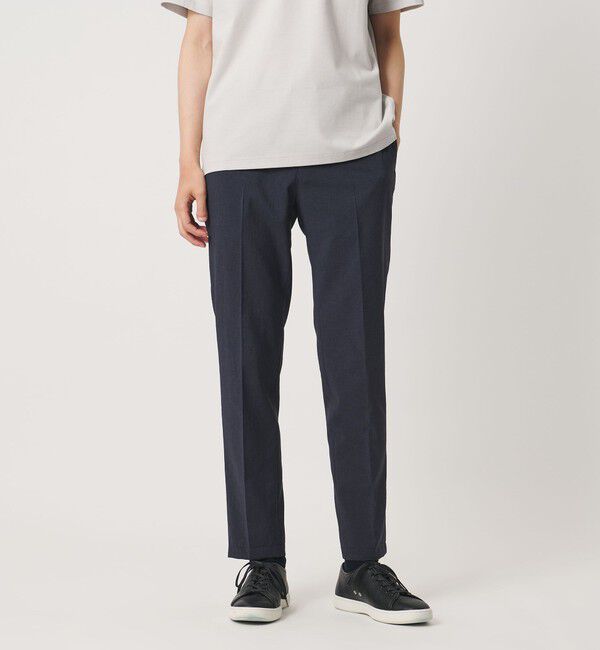 UNITED ARROWS「ポリエステル T＆T ノープリーツ パンツ UA COZY ウォッシャブル ヨコストレッチ」|スラックス|