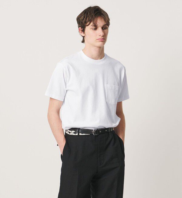 UNITED ARROWS「サンホーキンコットン テンジク ポケット Tシャツ」|Tシャツ・カットソー|