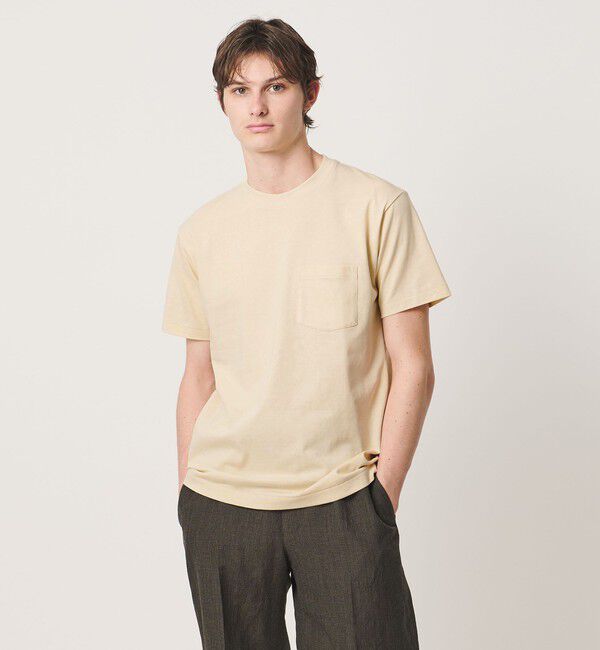 UNITED ARROWS「サンホーキンコットン テンジク ポケット Tシャツ」|Tシャツ・カットソー|
