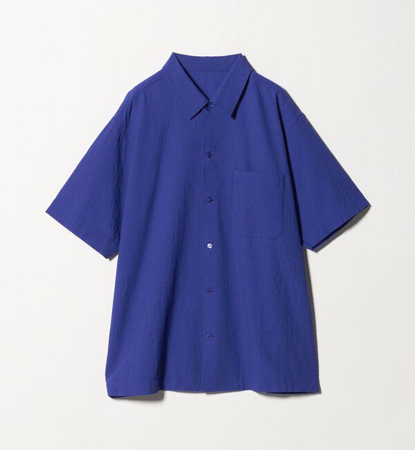 UNITED ARROWS「ウール/ナイロン アルバトロス ワンピースカラー ショートスリーブシャツ」|シャツ・ブラウス|
