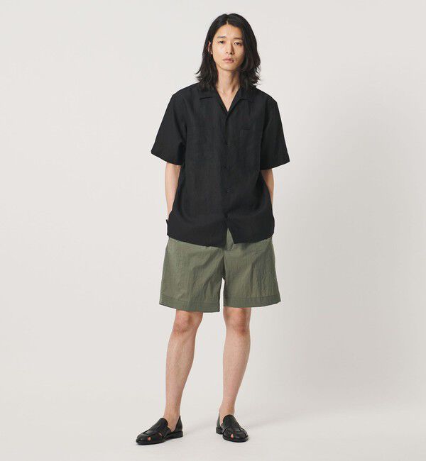UNITED ARROWS「ワッシャーナイロン 2プリーツ サイドアジャスター ショーツ 撥水 ヨコストレッチ」|その他|