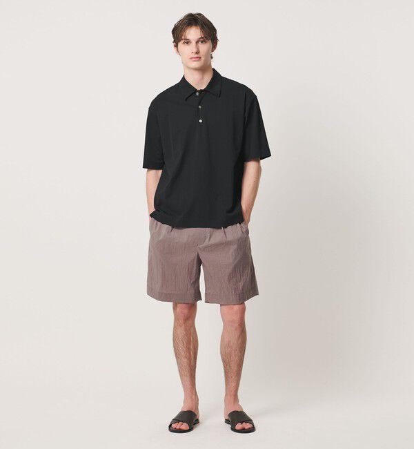 UNITED ARROWS「ワッシャーナイロン 2プリーツ サイドアジャスター ショーツ 撥水 ヨコストレッチ」|その他|