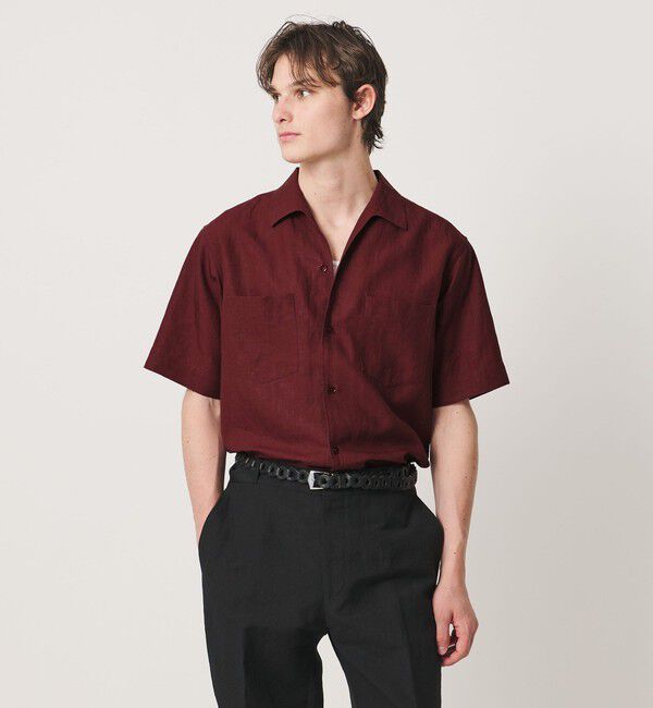 UNITED ARROWS「リネンキャンブリック ワンピースオープンカラーシャツ」|シャツ・ブラウス|