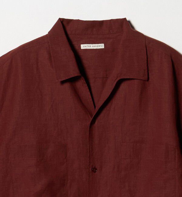 UNITED ARROWS「リネンキャンブリック ワンピースオープンカラーシャツ」|シャツ・ブラウス|