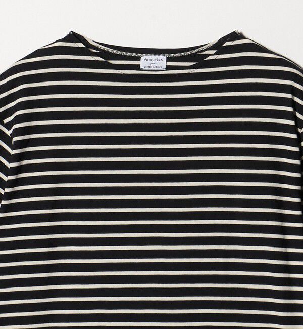 UNITED ARROWS「【別注】＜Armor-Lux＞ セミボートネック ボーダー Tシャツ」|Tシャツ・カットソー|
