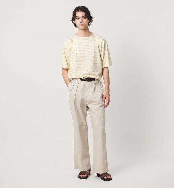 UNITED ARROWS「【別注】＜Armor-Lux＞ セミボートネック ボーダー Tシャツ」|Tシャツ・カットソー|