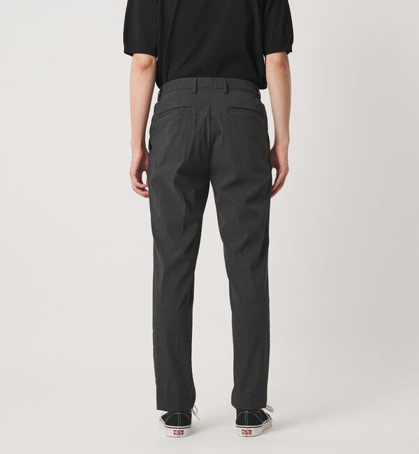 UNITED ARROWS「ウェザーコンフォート メランジ サイドシャーリング 1プリーツ パンツ 撥水 ヨコストレッチ」|チノ|